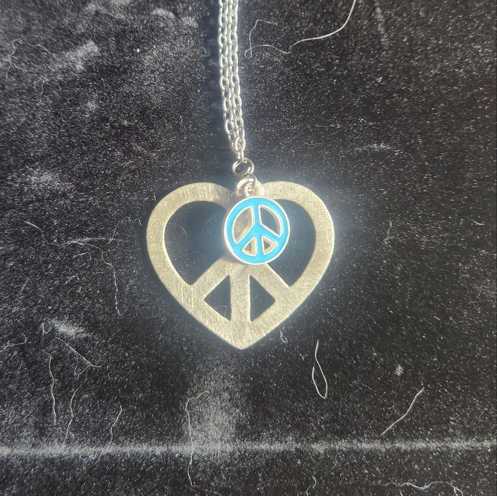 Peace Heart Necklace